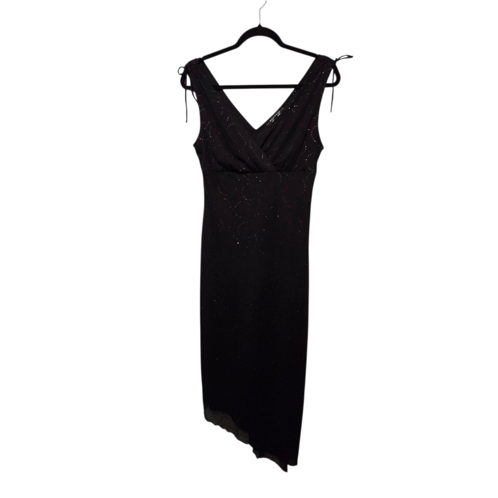 Vtg‎ Y2K Rampage Babydoll Asymmetric Womens LG Witchy Whimsigoth Sparkle Grunge